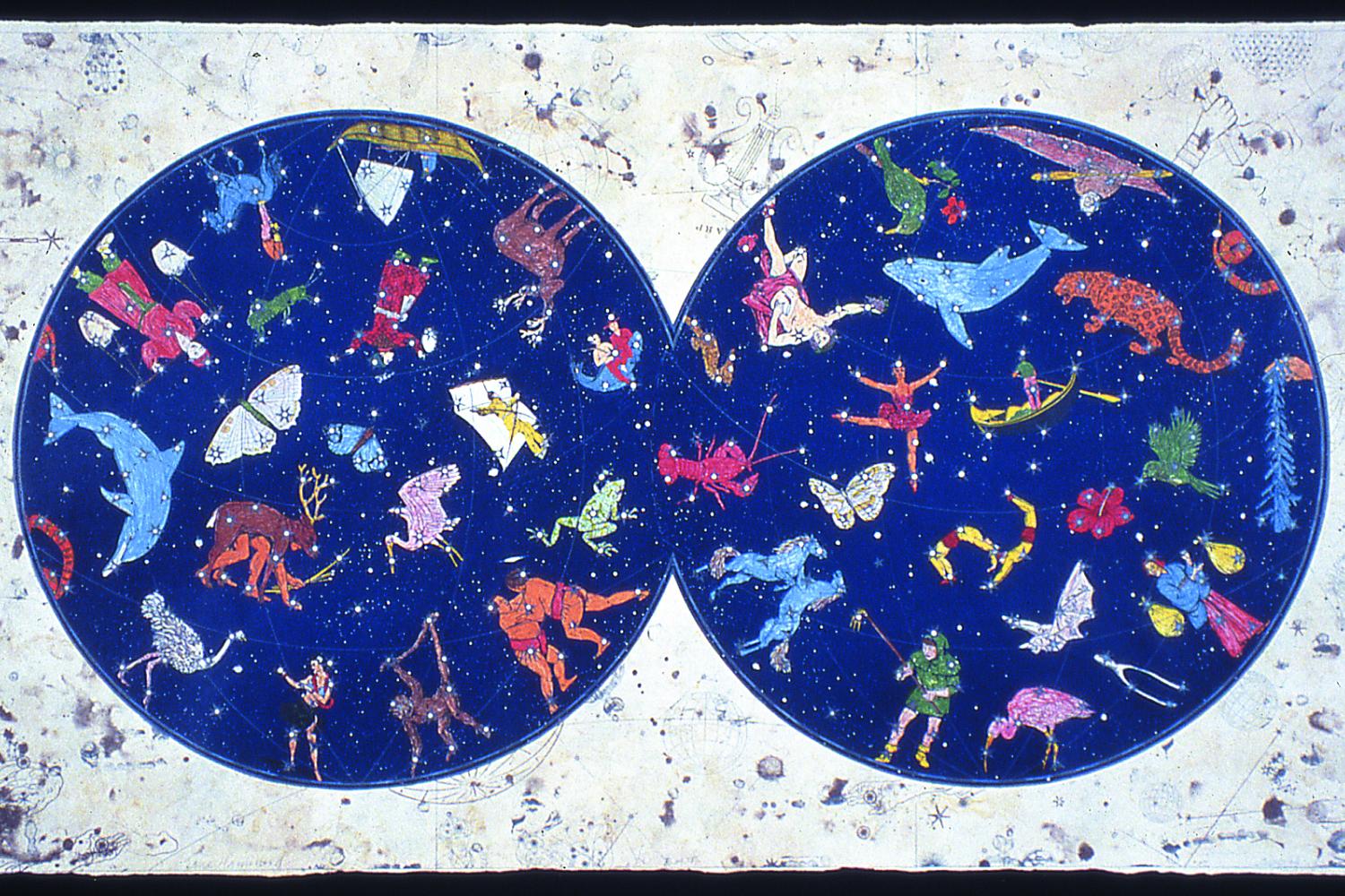 print of celestial bodies