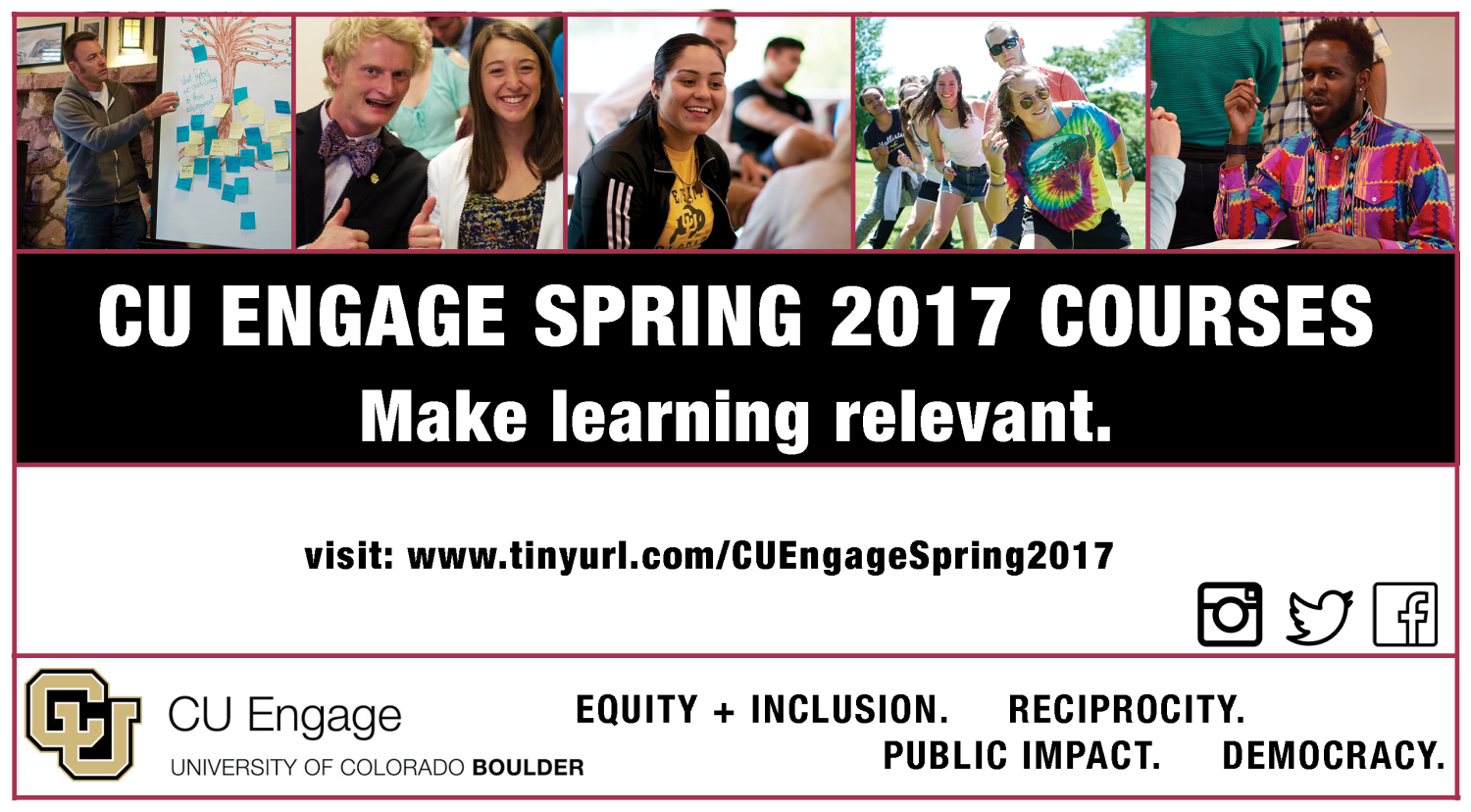 CU Engage Spring Courses 2017