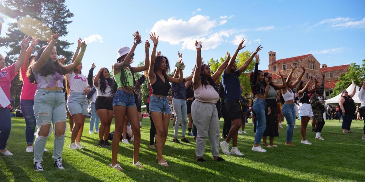 Students dancing at CUnity Fest