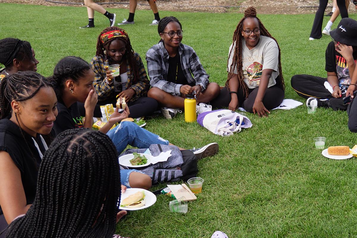 Students gathering at CUnity Fest