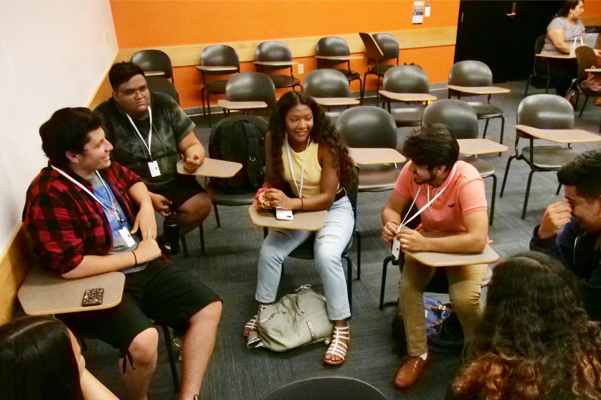 First Generation students during summer bridge program