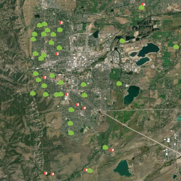 interactive map screen shot