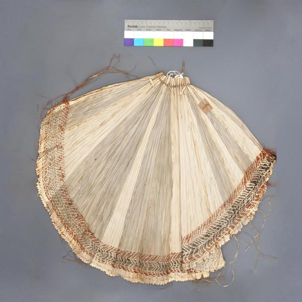 Apron made from palm leaves