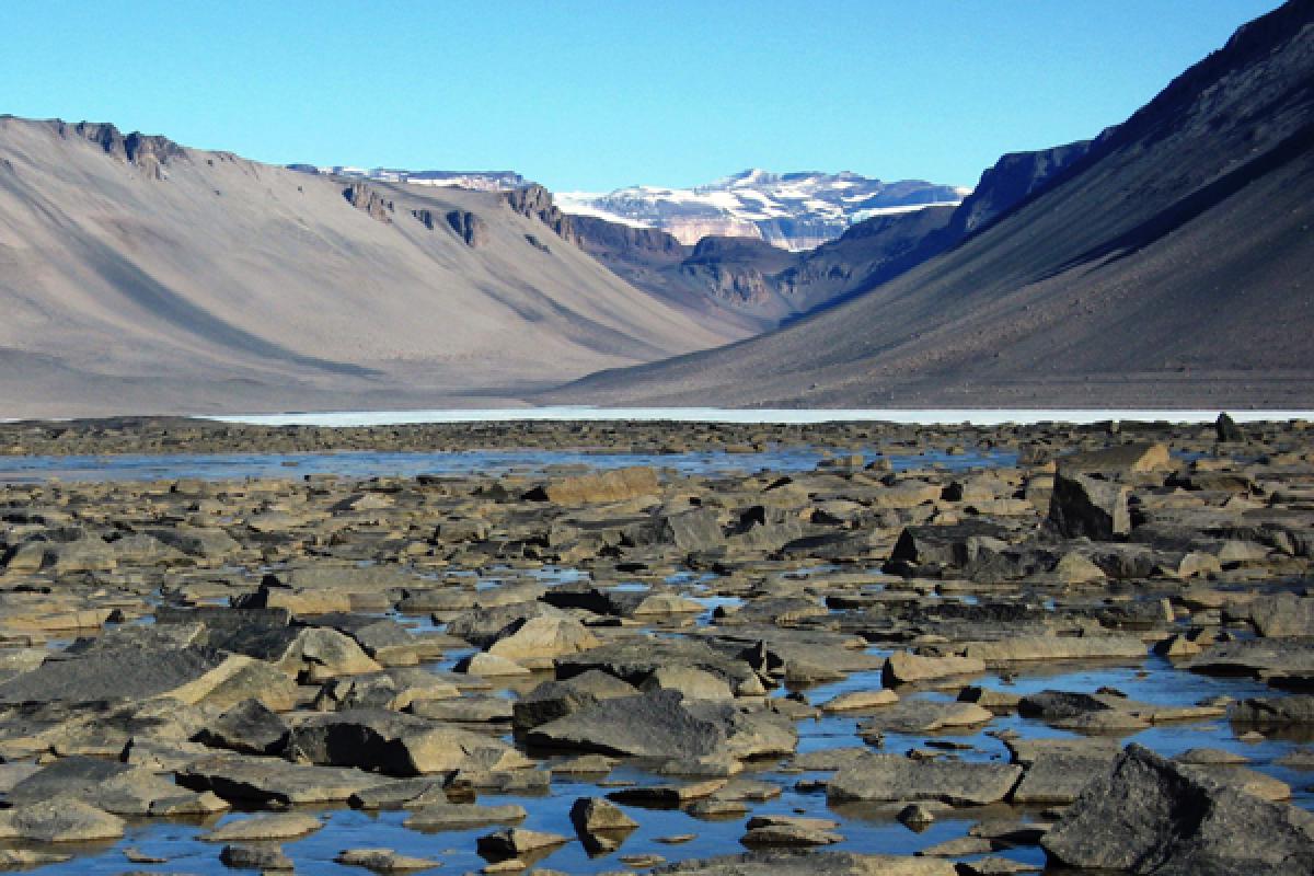 River with numeros rocks and boulders in waterway