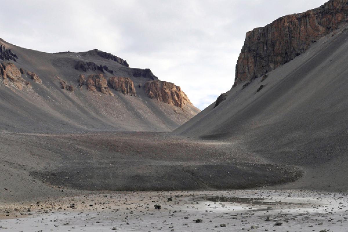 brown mountains and soil