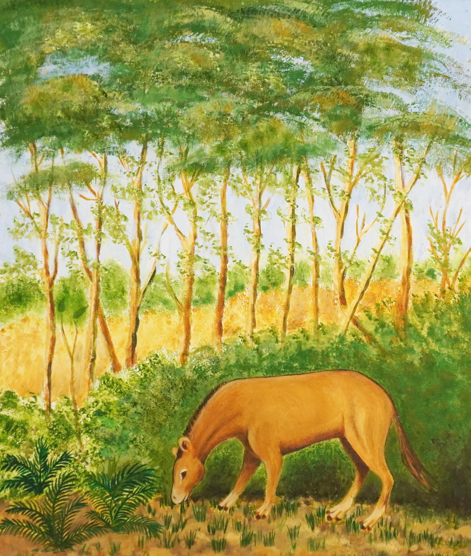 illustration of prehistoric horse