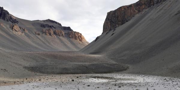 brown mountains and soil