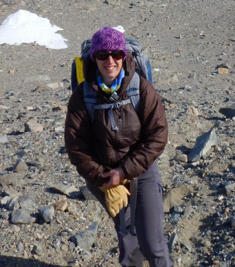 Anna Bergstrom in the Dry Valleys