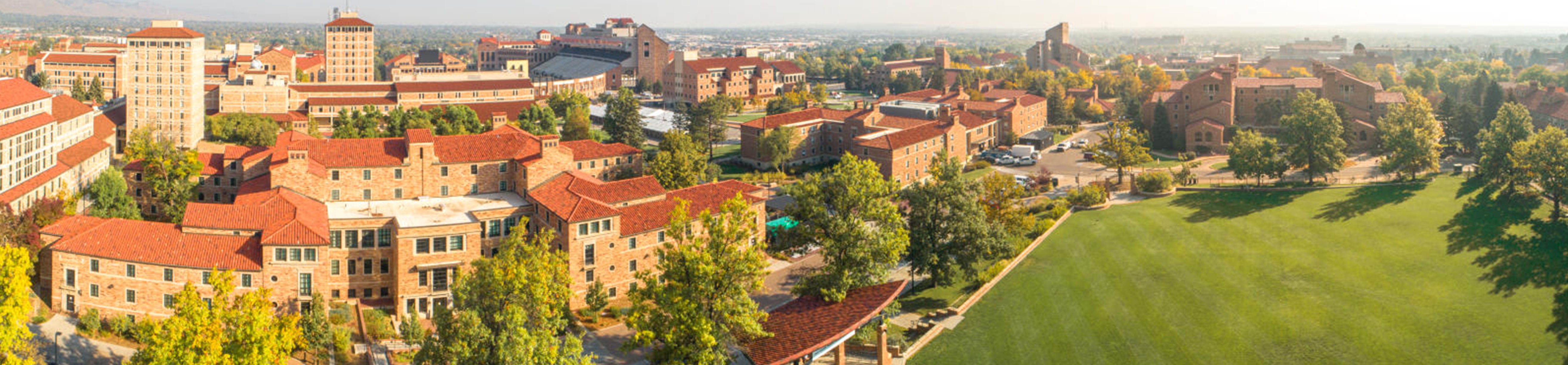 aerial image of campus