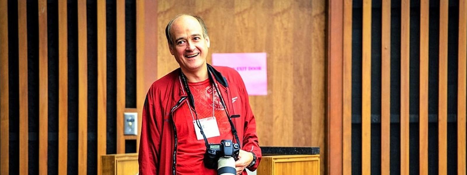 RoME founder and co-organizer Alastair Norcross presiding over RoME VI