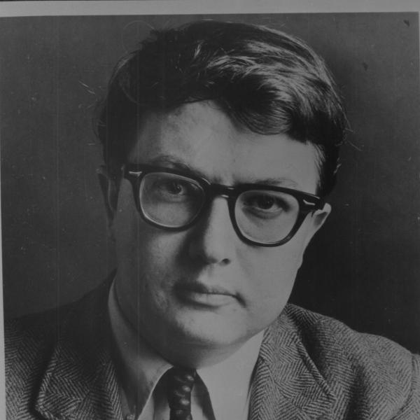 Roger Ebert's first submitted headshot for the Conference on World Affairs