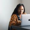 student studying
