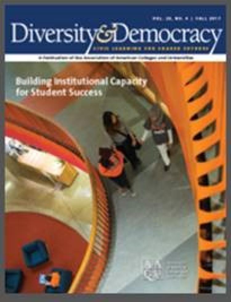 The cover of the Diversity and Democracy publication