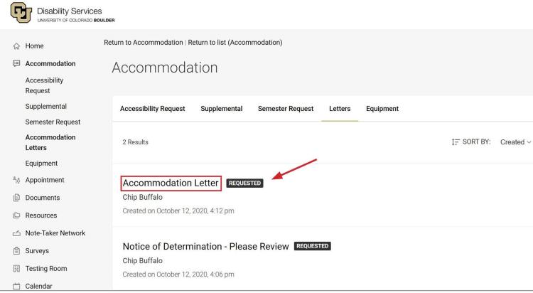 accommodation request step 4