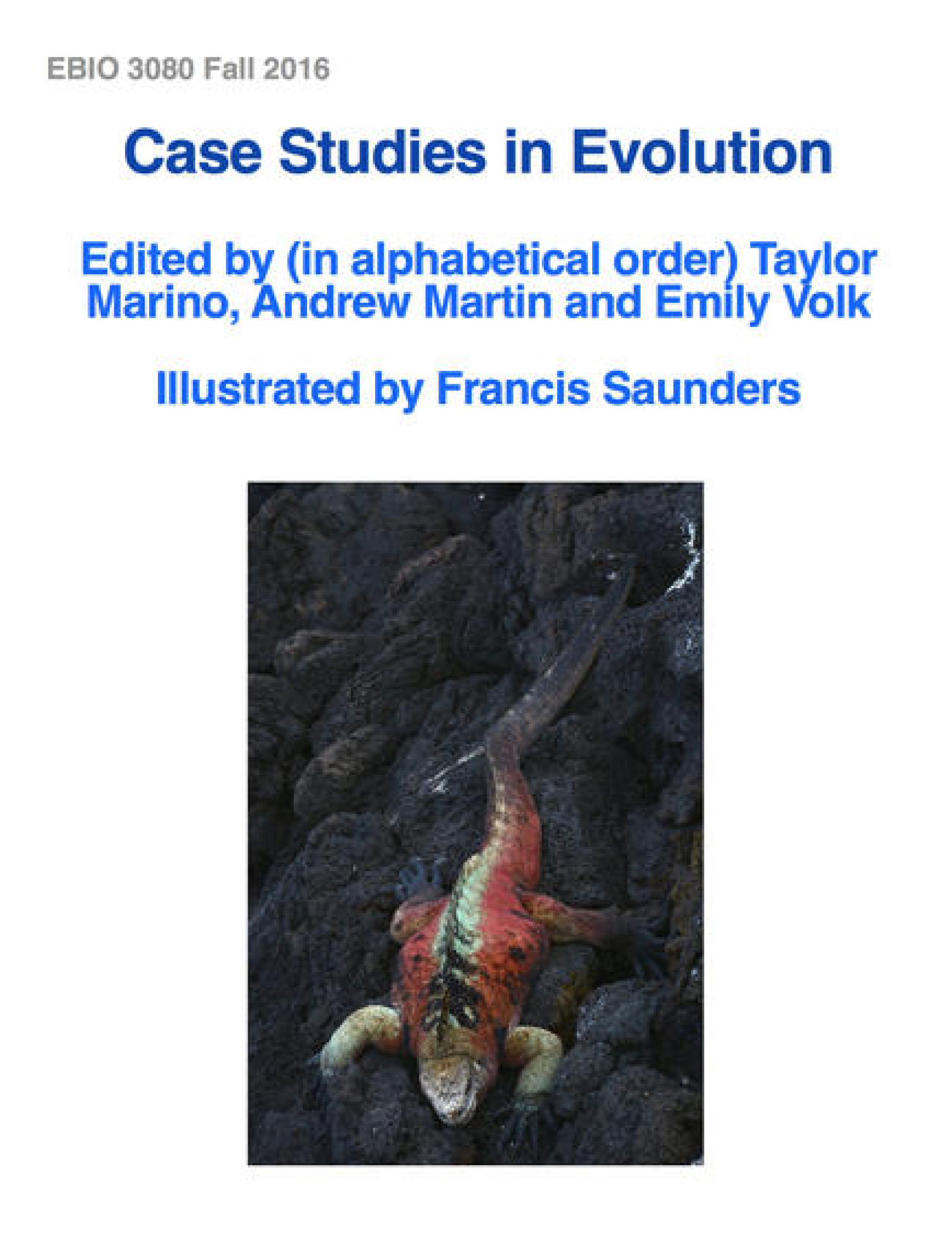 Case Studies in Evolution iBook