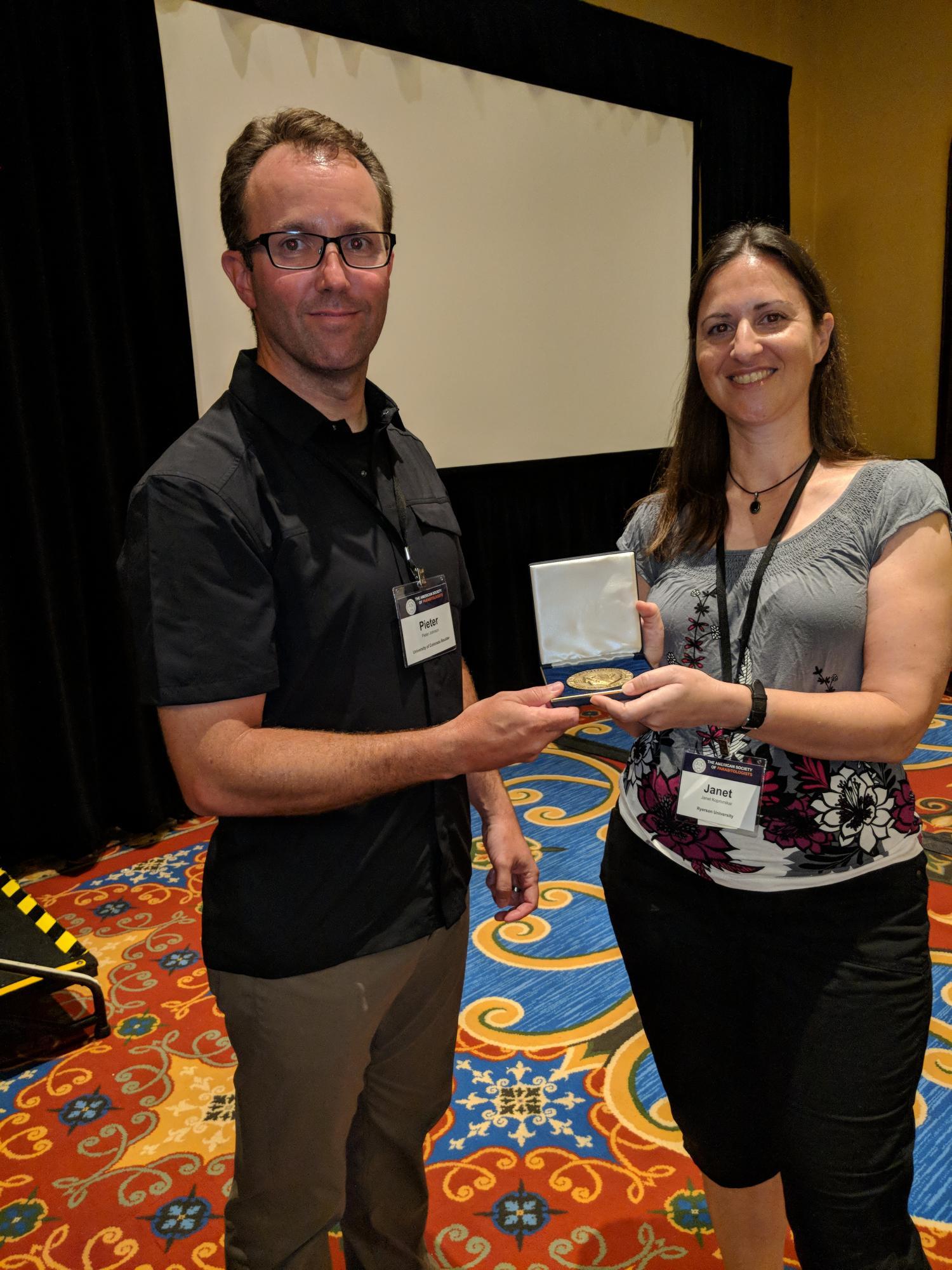 Piet with Parasitology award