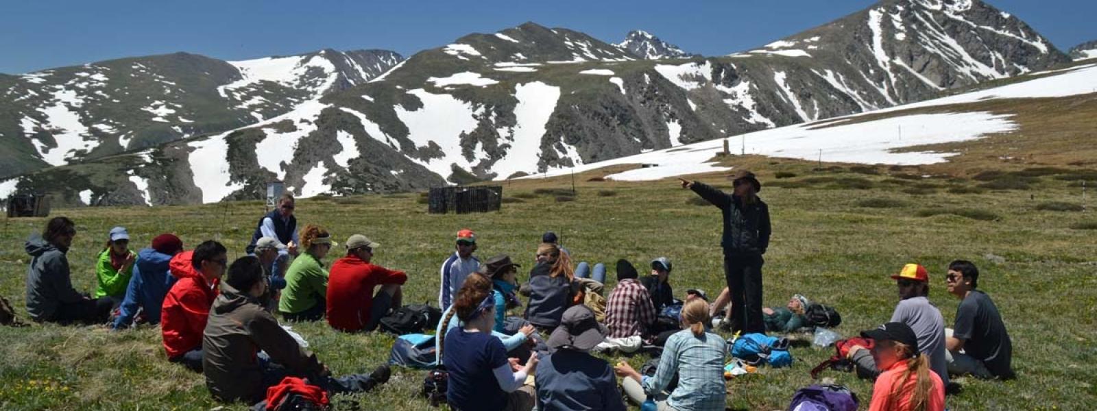 Researchers gather on Niwot Ridge