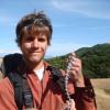 Daniel Preston holding a snake