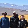 Left to right: Brian Hynek, professor of geological sciences and LASP research associate; Adam Solon, graduate student in ecology and evolutionary biology; and Amanda Steckel, graduate student in geological sciences and LASP.