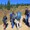  Katherine Suding leads a tour of the Long-Term Ecological Research site on Niwot Ridge, Colorado. Photo by Chris Ray, fall 2015. 