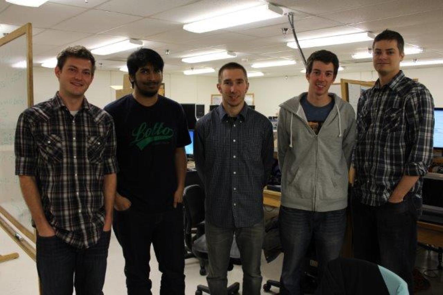 The five Accubeacon team members