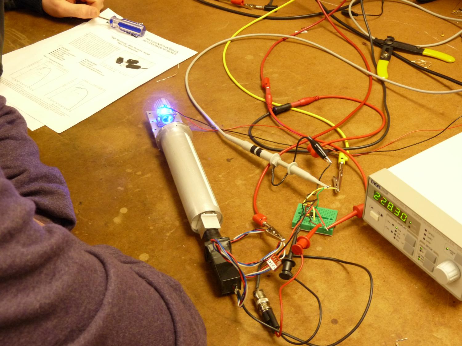 A spectrometer that enables scientists to quantify the extinction of light due to aerosols in the atmosphere for the purpose of measuring air pollution