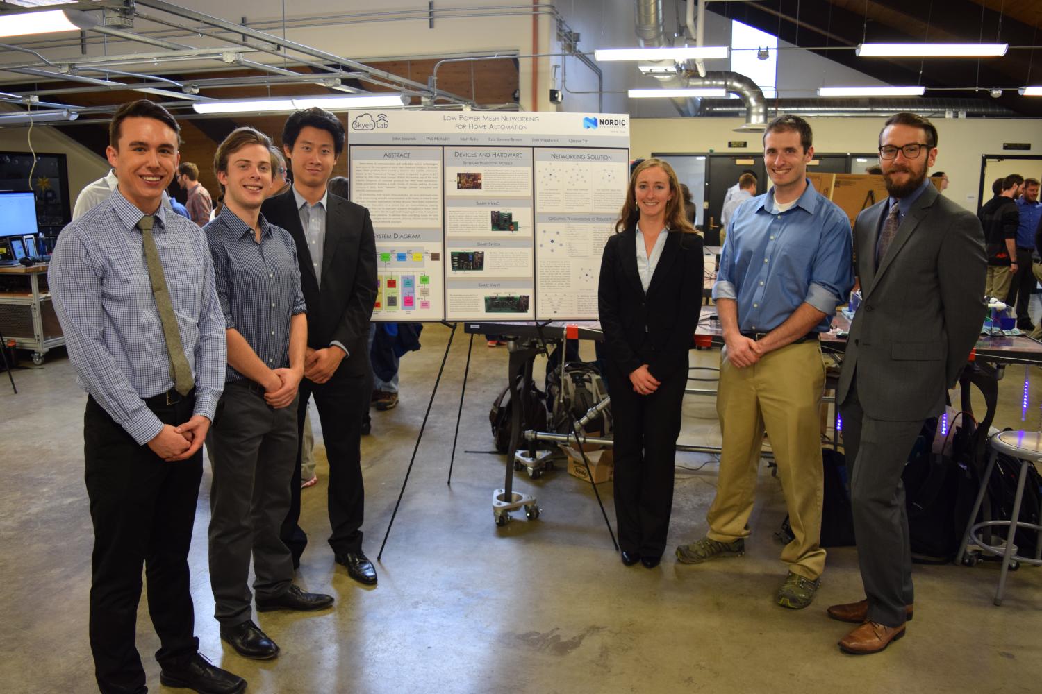 The members of SkyenLab at the 2016 capstone expo.