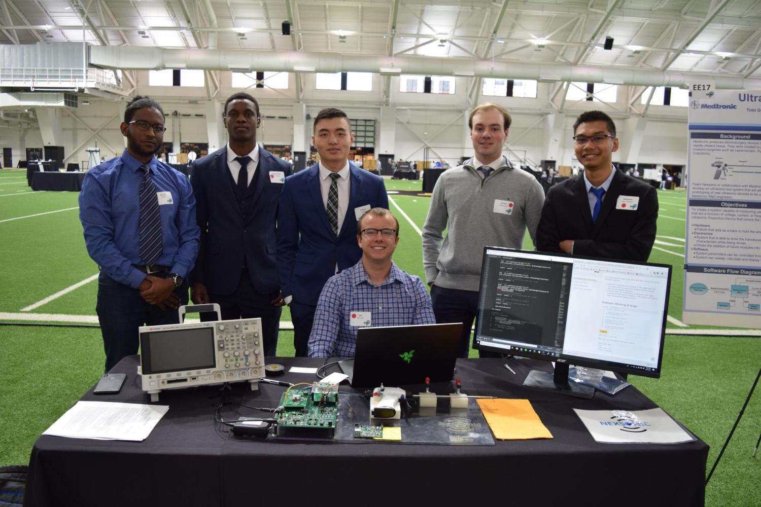 The Nexsonic team at the Engineering Projects Expo