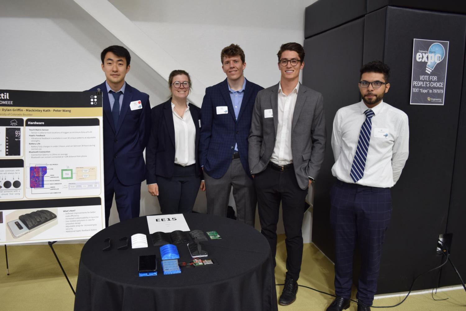 The Taktil team at the Engineering Projects Expo