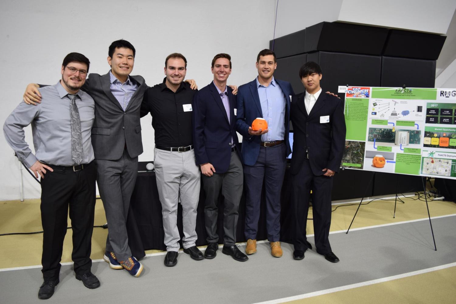The Capacitor Crunch team at the Engineering Projects Expo