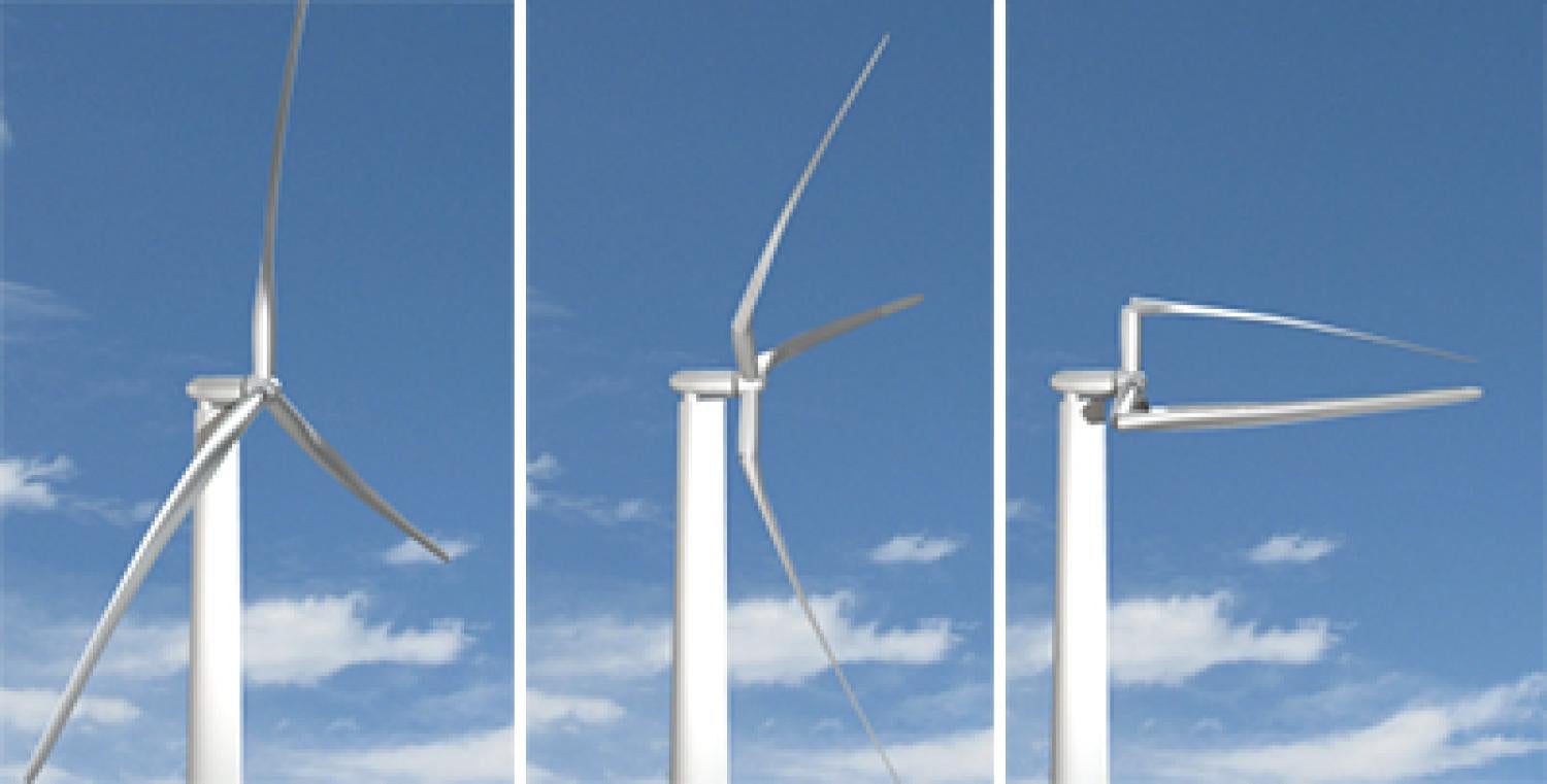 Illustration of morphing turbine