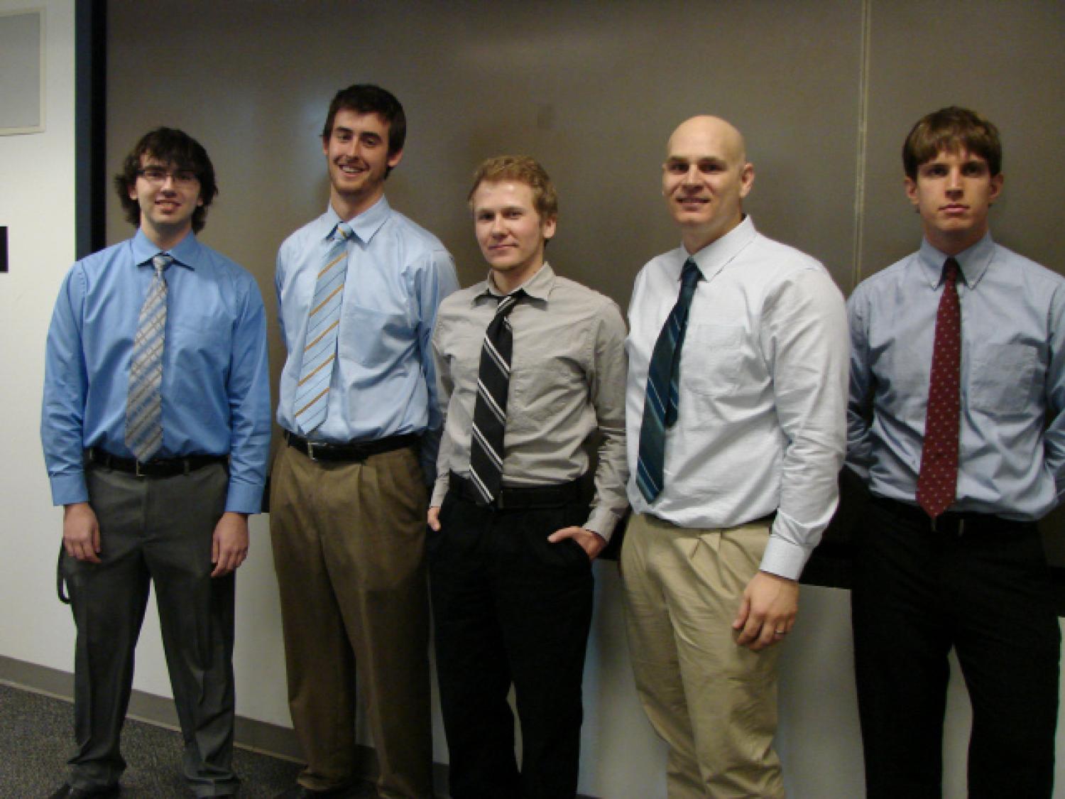The five members of the FlyNet team