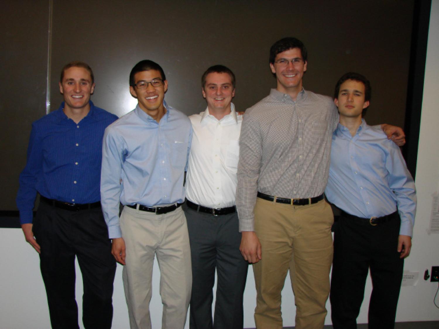 The five members of the Golden Bluffalos