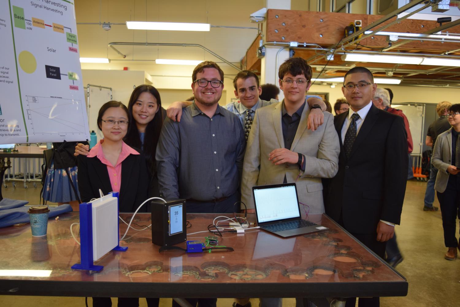 The six team members at the 2017 Senior Design Expo.