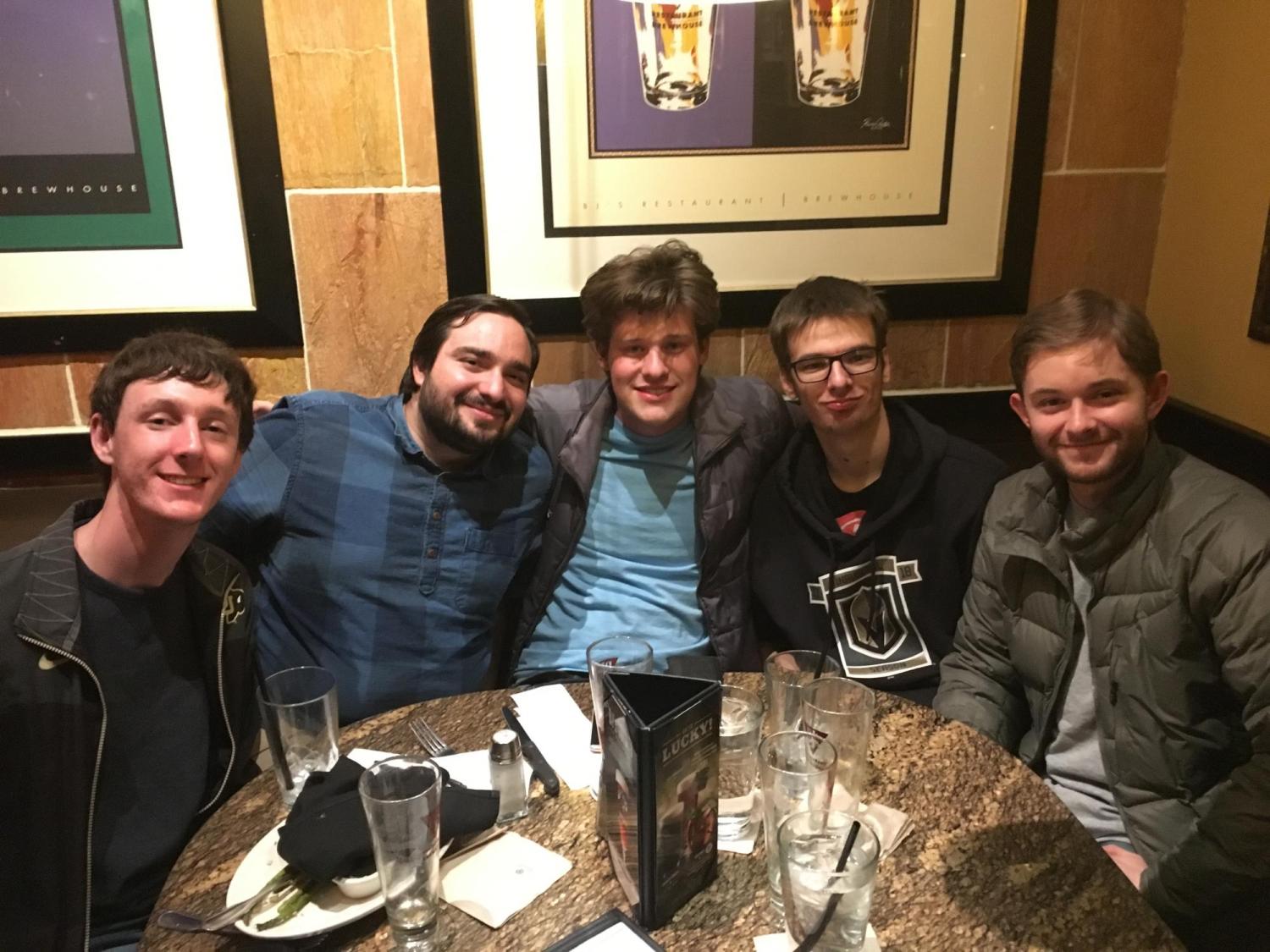 The team during a team-building outing.