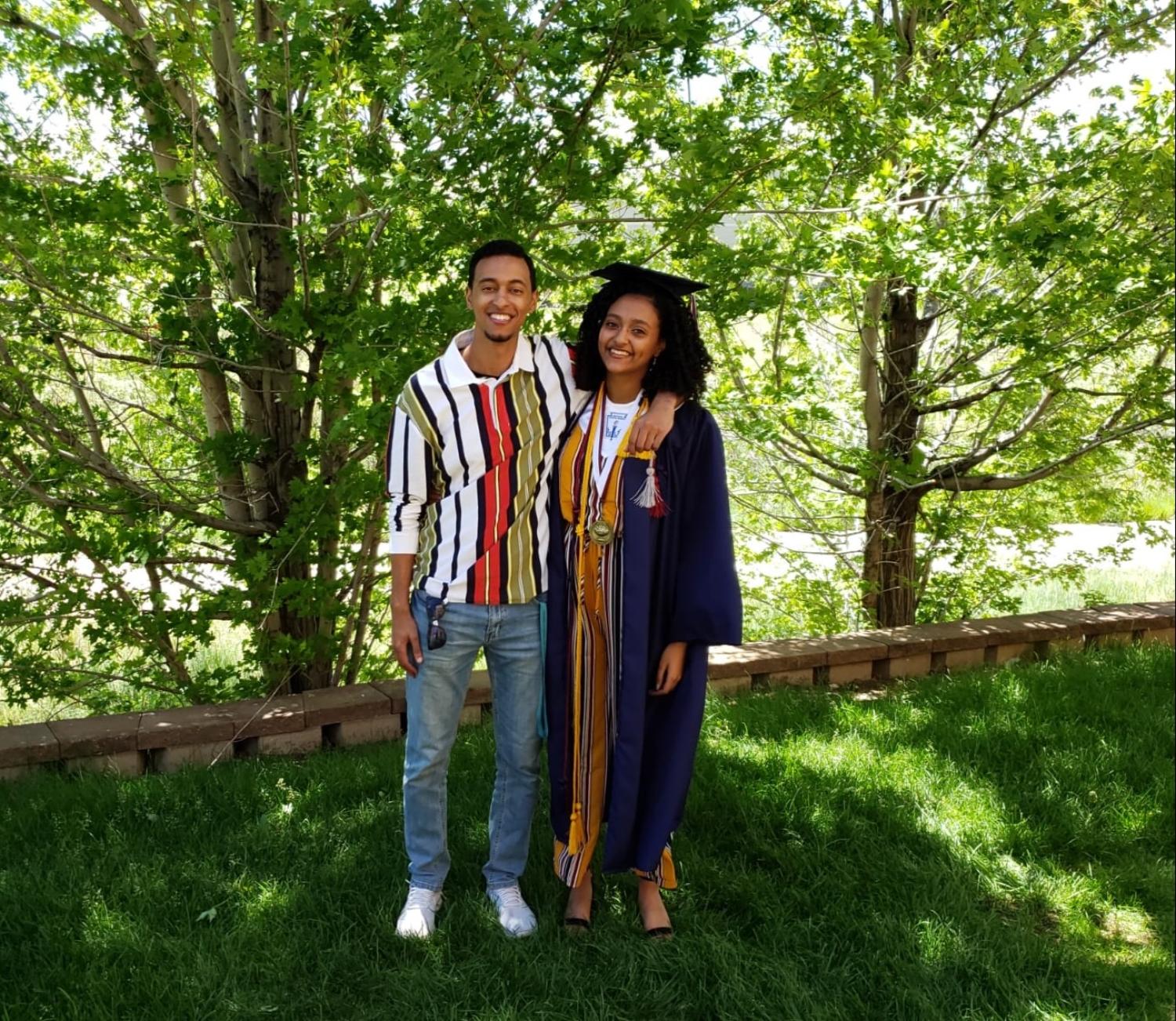 sarah mesgina and her brother