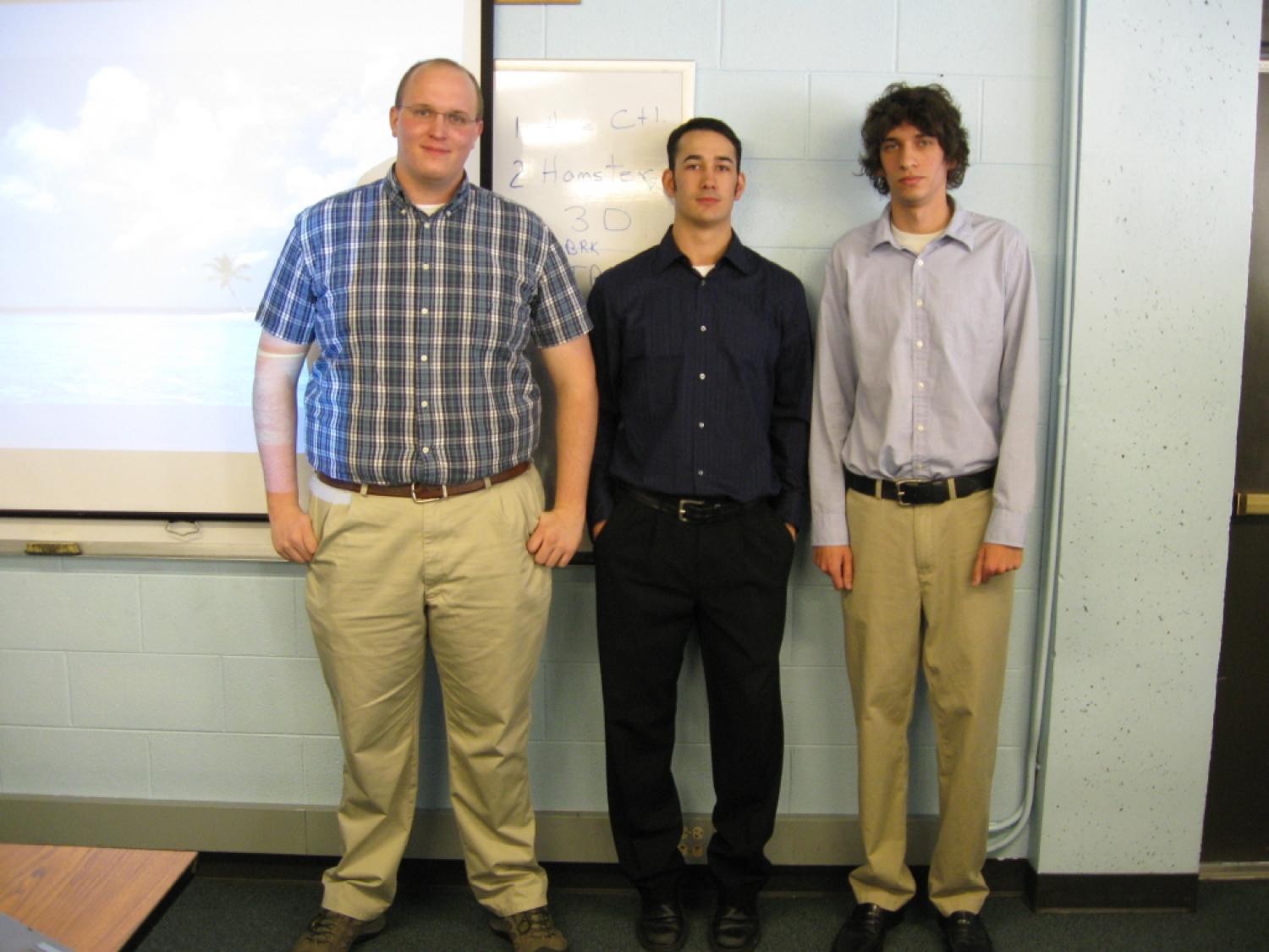 The three members of 3D