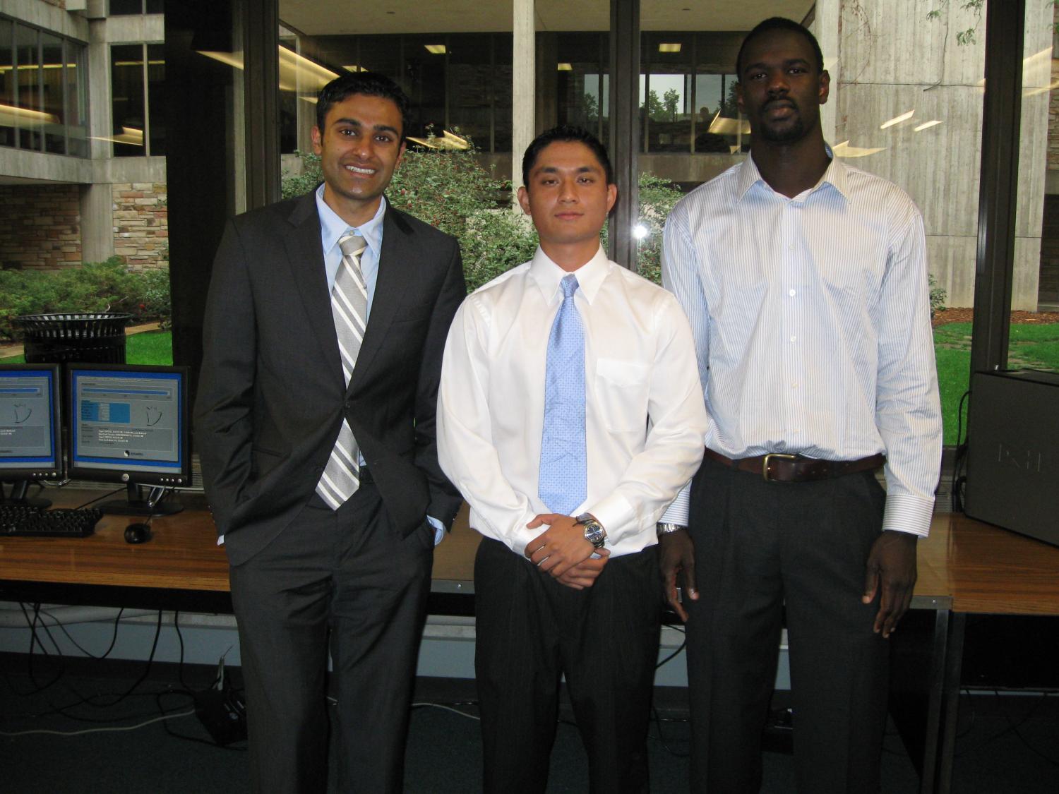 The three members of Blue