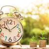 Balance, family, future, career with clock