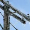 Ice on power lines