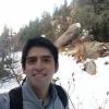 Manuel Alva on a snowy hike
