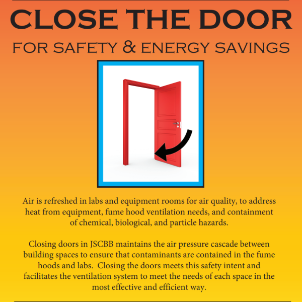 Please close the door poster