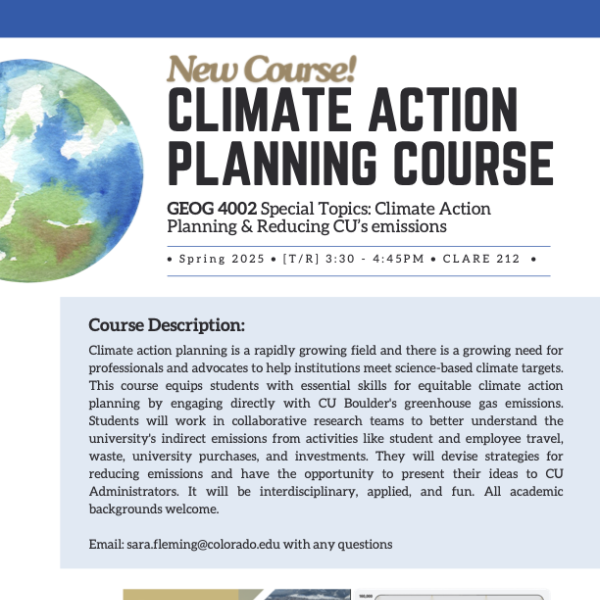 Climate action planning course