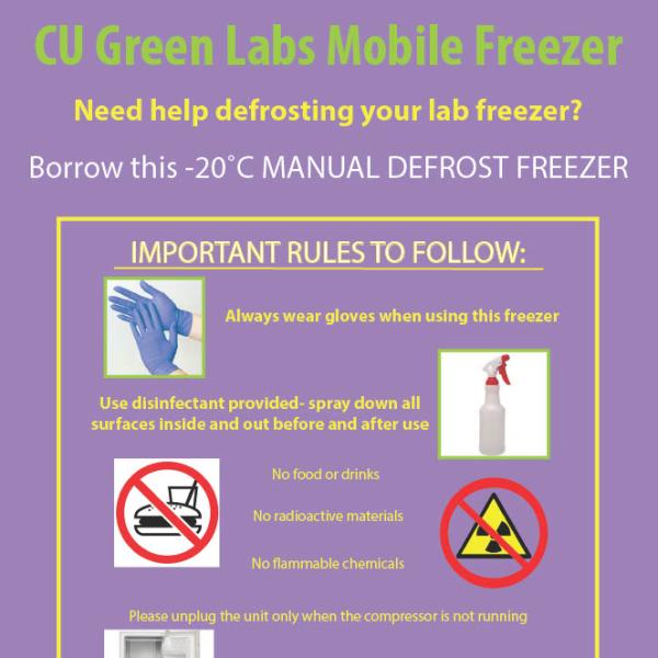 CU Green Labs Mobile Freezer Made by Ashlyn Norberg