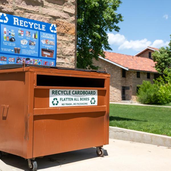 Exterior waste bin