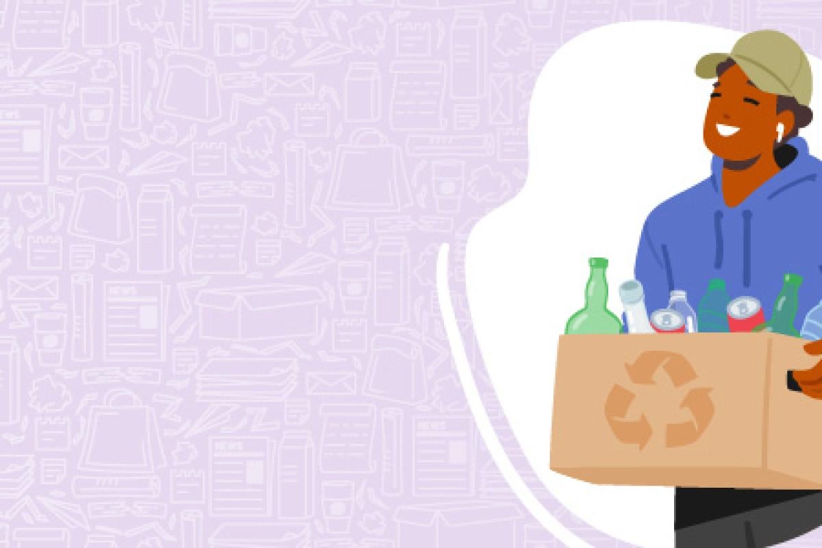 Recycle designed graphic