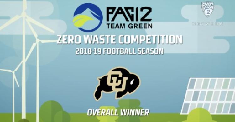 Pac-12 zero waste graphic