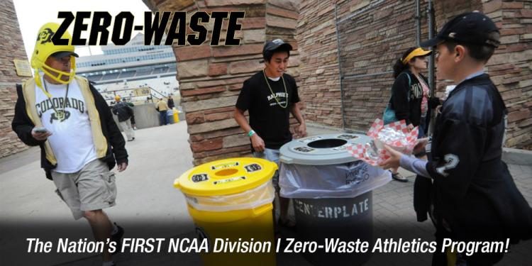 zero waste stadium, CU Buffs sustainability, green stadium