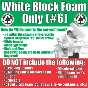 #6 block foam