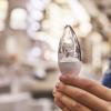 A person holding a lightbulb
